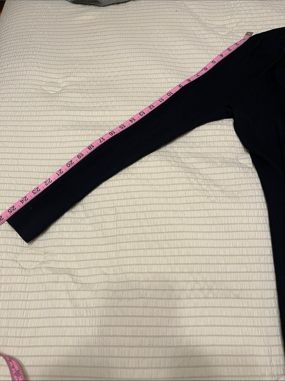 LOFT Black Long Ribbed Open Cardigan - Picture 5 of 5
